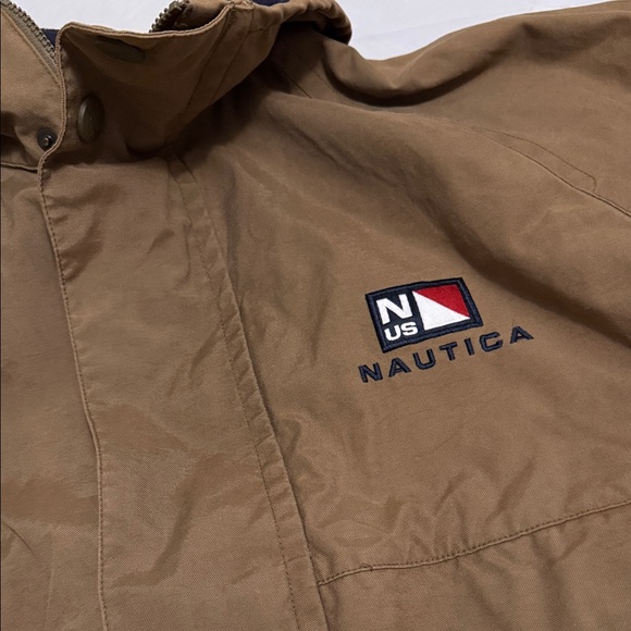 Nautica Two-Tone Brown and Cream reversable Jacket - Picture 2 of 11